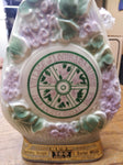 Vtg Jim Beam Whiskey Decanter EMPTY Lombard Ill. Lilac Village Centennial 1869