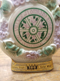 Vtg Jim Beam Whiskey Decanter EMPTY Lombard Ill. Lilac Village Centennial 1869
