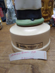 Vtg Jim Beam Whiskey EMPTY Decanter Amish Girl w/Basket of Flowers 16" Very Nice