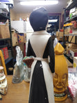 Vtg Jim Beam Whiskey EMPTY Decanter Amish Girl w/Basket of Flowers 16" Very Nice