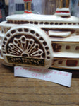 Vtg Ezra Brooks Whiskey EMPTY Decanter Delta Belle River Boat 1969 Francine ZAK