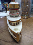 Vtg Ezra Brooks Whiskey EMPTY Decanter Delta Belle River Boat 1969 Francine ZAK