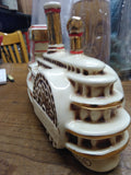 Vtg Ezra Brooks Whiskey EMPTY Decanter Delta Belle River Boat 1969 Francine ZAK