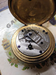 Antique Rare Ohio Watch Co. Key Wind Pocket Watch Hunter Case 3 Door 1880's