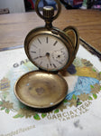 Antique Rare Ohio Watch Co. Key Wind Pocket Watch Hunter Case 3 Door 1880's