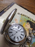 Danbury USA Dept. Of The Navy Pocket Watch Quartz Time Piece Nice Runs Good!