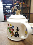 Vtg Jim Beam 3 Piece Set Tea Pot Creamer Sugar Bowl Genuine Wade Porcelain