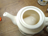 Vtg Jim Beam 3 Piece Set Tea Pot Creamer Sugar Bowl Genuine Wade Porcelain
