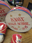 Old Vtg WWII Era Folk Art Paper Mache Knox Pa High School Marching Band Figures