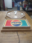 Vtg Pepsi Cola Advertising Wall Clock Sign Impact International Working