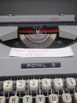 Vtg Royal Signet Portable Manual Typewriter Carrying Case Cover Made in Japan