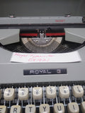 Vtg Royal Signet Portable Manual Typewriter Carrying Case Cover Made in Japan
