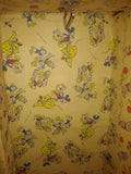 Vtg Mickey Mouse Toy Chest Trunk Open Close Eye Doll Red Metal Donald Duck Pluto