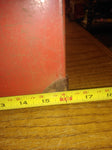 Vtg Mickey Mouse Toy Chest Trunk Open Close Eye Doll Red Metal Donald Duck Pluto