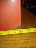 Vtg Mickey Mouse Toy Chest Trunk Open Close Eye Doll Red Metal Donald Duck Pluto