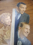 Vtg 1960's Mid Century Ed Sullivan Show Left Handed Pole Sign Cardboard 25" x 7"