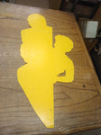 Vtg 1960's Mid Century Ed Sullivan Show Left Handed Pole Sign Cardboard 25" x 7"