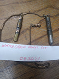 Vtg 1/10 Gold Filled Watch Chain with 2 Gold Filled Dance Card Pencil Fobs 13"