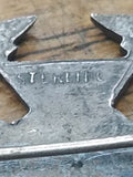 Vtg U.S. Army Sterling Silver Machine Gun Marxmans Medal Lapel Pin Military
