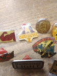 Vtg Lapel Pin 11pc Lot Easy Rider Bad To The Bone Budweiser I Hate Work Hot Stuf