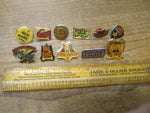 Vtg Lapel Pin 11pc Lot Easy Rider Bad To The Bone Budweiser I Hate Work Hot Stuf