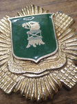 Vtg 4pc Brooch Pin Lot Gold Silver Tone Wiltshire Regiment Armed Armored & Ready
