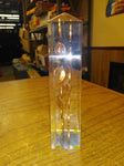 Vtg 18 Cent 1973 Lincoln Pennies Lucite Acrylic Obelisk Paperweight Uncirculated