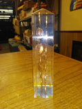 Vtg 18 Cent 1973 Lincoln Pennies Lucite Acrylic Obelisk Paperweight Uncirculated