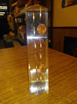 Vtg 18 Cent 1973 Lincoln Pennies Lucite Acrylic Obelisk Paperweight Uncirculated