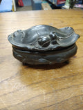 Old Vintage Art Nouveau WB Mfg. Footed Trinket Dresser Jewelry Box Decent Shape!