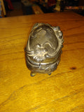 Old Vintage Art Nouveau WB Mfg. Footed Trinket Dresser Jewelry Box Decent Shape!