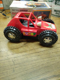 Vtg Off Road Buggy Flip Over Blinking Lights Battery Operated Red Dune Buggy Toy