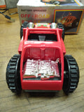 Vtg Off Road Buggy Flip Over Blinking Lights Battery Operated Red Dune Buggy Toy