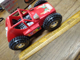 Vtg Off Road Buggy Flip Over Blinking Lights Battery Operated Red Dune Buggy Toy