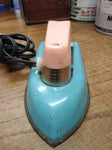 Vtg Toy Nassau Travel Childs Clothing Iron Pink Blue Working