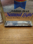 Vtg Anheuser Busch Natural Light Advertising Plastic Wall Sign Bar Room Man Cave