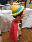 Vtg Walt Disney Productions Pinocchio Hand Puppet Soft Rubber Head Toy Japan