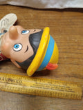 Vtg Walt Disney Productions Pinocchio Hand Puppet Soft Rubber Head Toy Japan