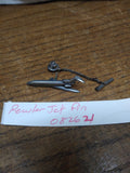 Vtg Pewter Jet Airliner Plane Tie Tack Pin Pilot Stewardess Airport