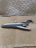 Vtg Pewter Jet Airliner Plane Tie Tack Pin Pilot Stewardess Airport
