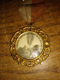 Antique 1910 Franklin Pa 5th Biennial Convention Pin July 12-14 Drake Well Medal