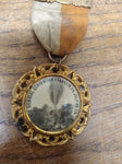 Antique 1910 Franklin Pa 5th Biennial Convention Pin July 12-14 Drake Well Medal