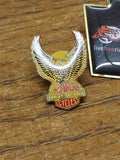Vtg 2pc Biker Harley Davidson Motorcycle livefreeridealive.com Hat Vest Pin Lot