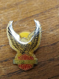Vtg 2pc Biker Harley Davidson Motorcycle livefreeridealive.com Hat Vest Pin Lot