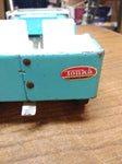 Vtg TONKA JEEP Runabout Dispatcher Light Blue Pressed Steel Trailer Hitch 1960's