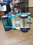 Vtg TONKA JEEP Runabout Dispatcher Light Blue Pressed Steel Trailer Hitch 1960's