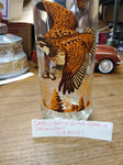 Vtg1968 Cabin Still Flying Grouse Glass Whiskey Decanter Hunting Sportsmen Empty