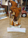 Vtg1968 Cabin Still Flying Grouse Glass Whiskey Decanter Hunting Sportsmen Empty