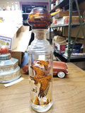Vtg1968 Cabin Still Flying Grouse Glass Whiskey Decanter Hunting Sportsmen Empty