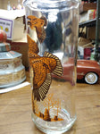 Vtg1968 Cabin Still Flying Grouse Glass Whiskey Decanter Hunting Sportsmen Empty